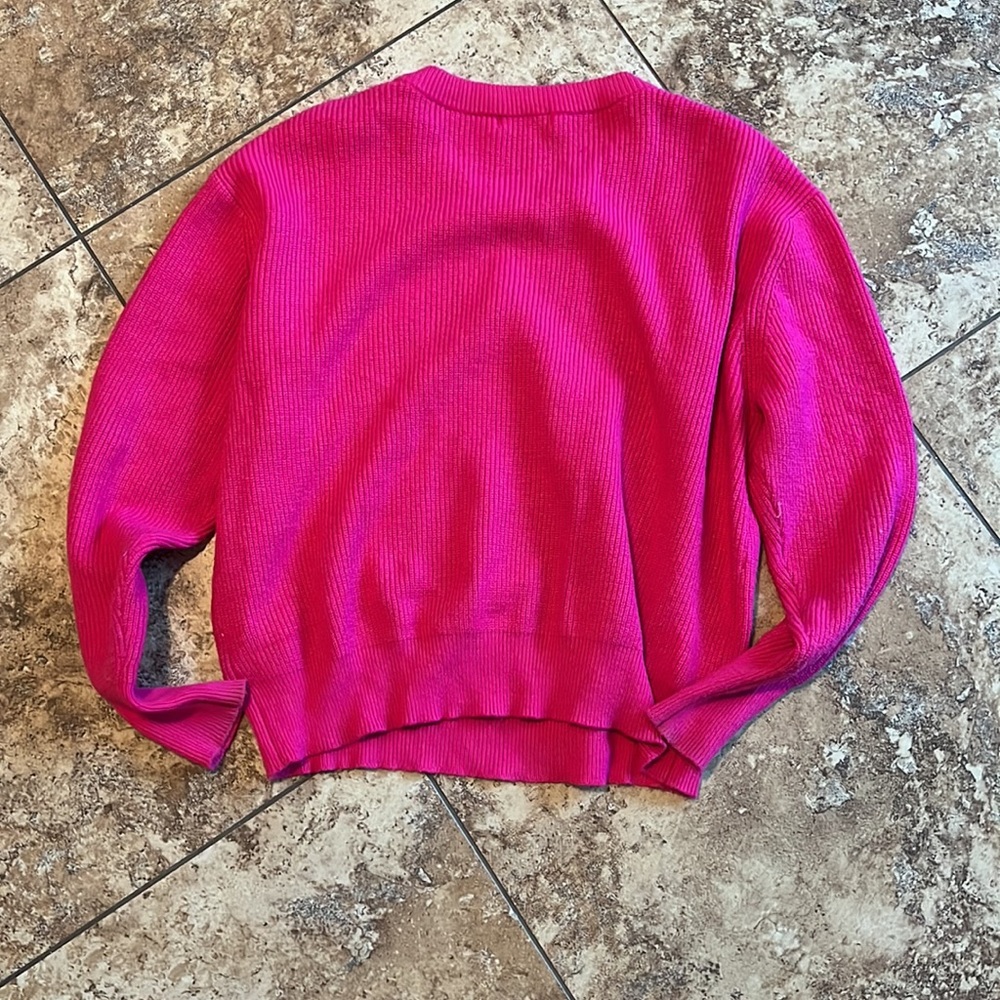 Pink Ribbed Sweater - Picture 3 of 3